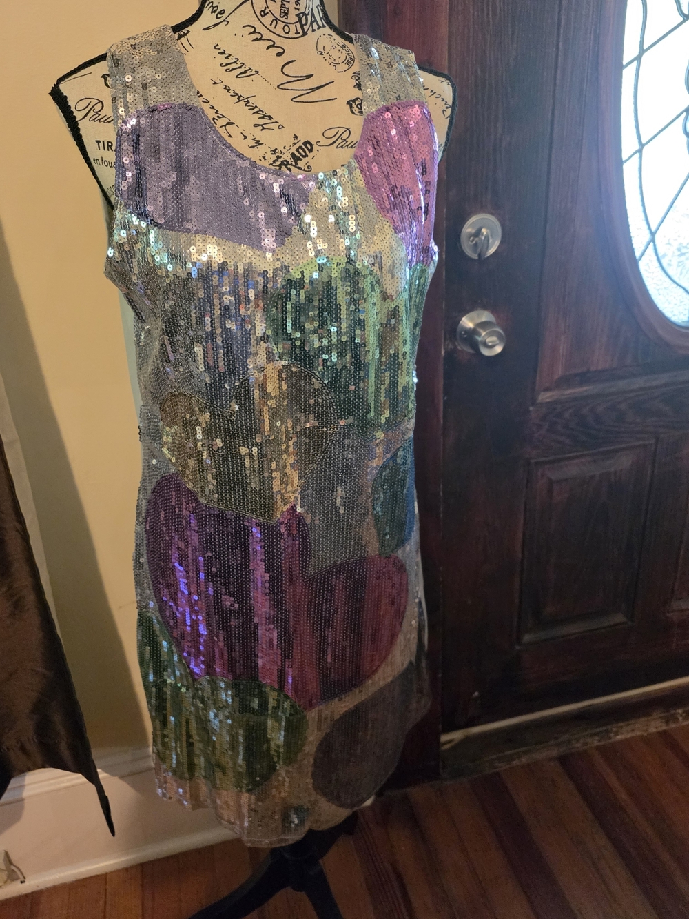 Delicious of NY Candy Hearts Sequins Valentines Dress Costume Large